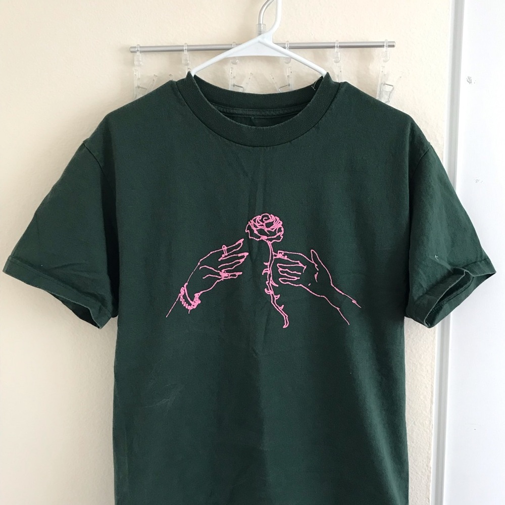 Urban Outfitters rose print short sleeves